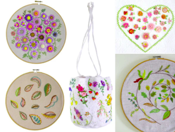 Foolproof Flower Embroidery: 80 Stitches & 400 Combinations in a Variety of Fibers by Jennifer Clouston