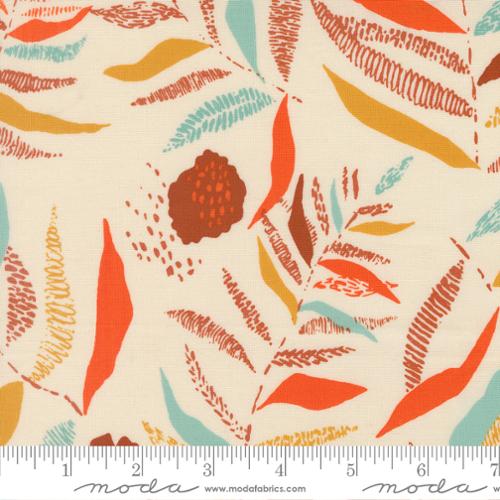 Moda Boho Haven Textured Fronds - Eggshell - Black Rabbit Fabric Inc.