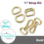 Emmaline Hardware Kit - Strap Kit to fit a 3/4" (18 mm) Wide Strap