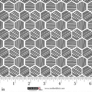 StudioE Sweet Licorice Mini Hexies - White