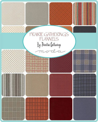 Charm Pack - Moda Prairie Gatherings Flannels 42 pcs