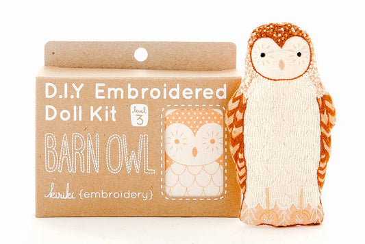 Kiriki Embroidery Kit: Barn Owl