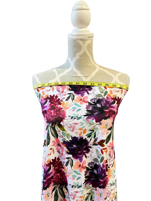 Watercolour Bloom Bamboo Jersey