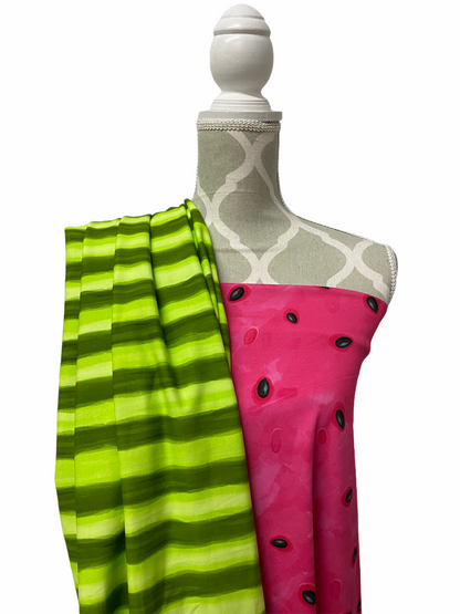 Watermelon Stripes Swim - FAT HALF