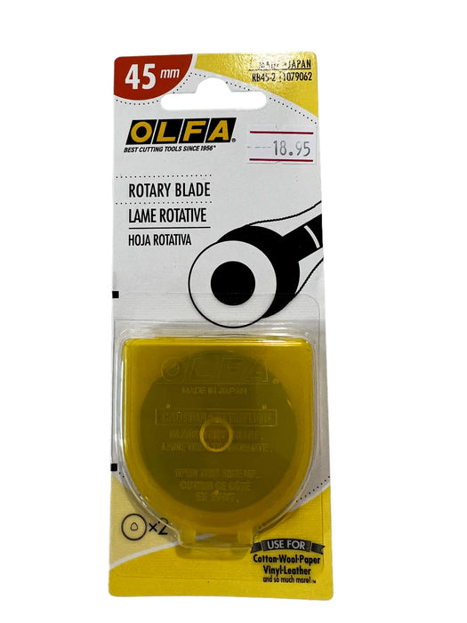 OLFA 45mm Endurance Rotary Blade, 2pc.