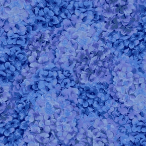 RJR - Floral Fantasy Hydrangea - Sapphire Fabric