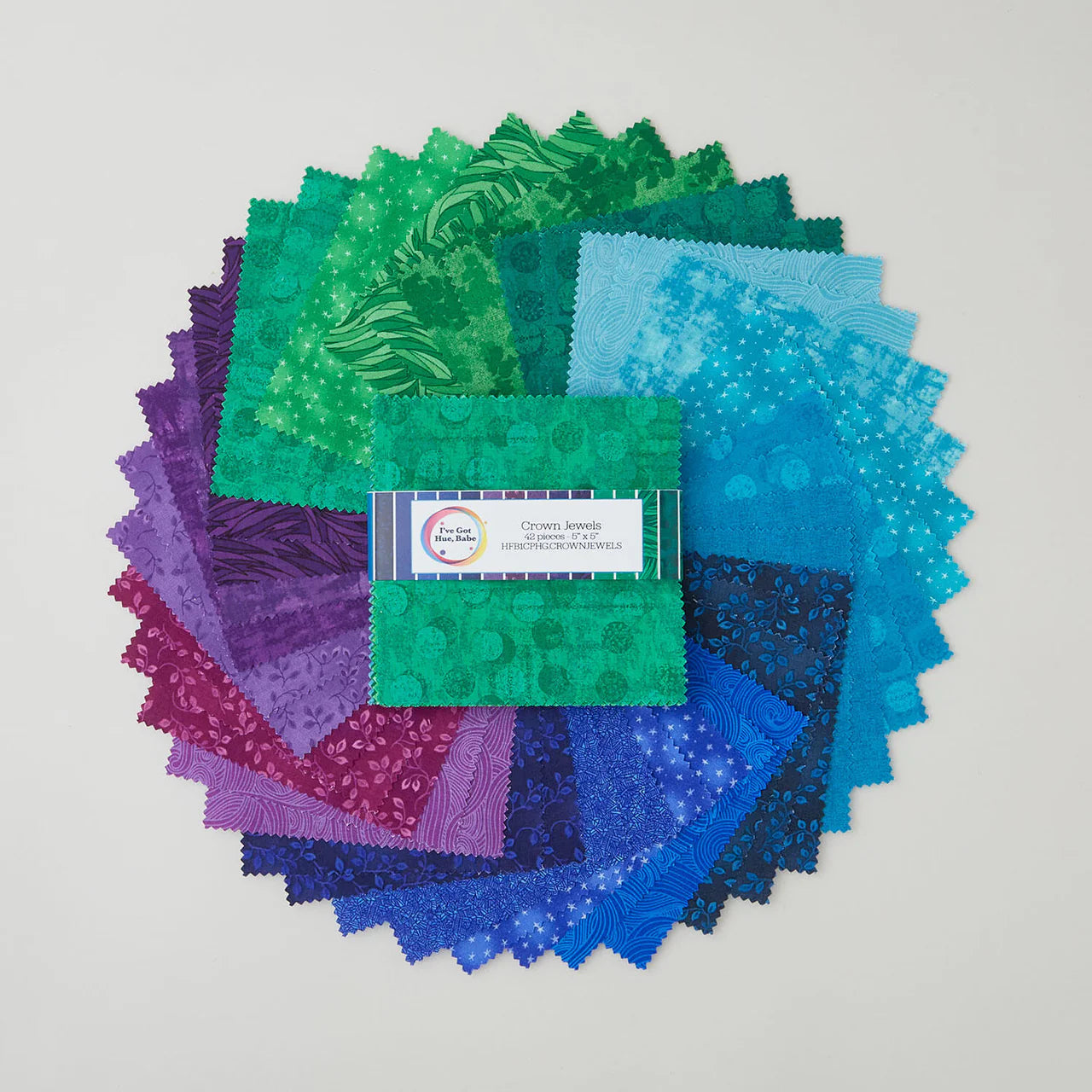 Charm Pack - I've Got Hue, Babe - Black Rabbit Fabric Inc.