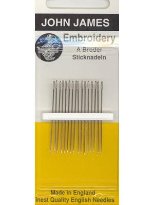 John James Embroidery Needles, Size 8, 16 Count
