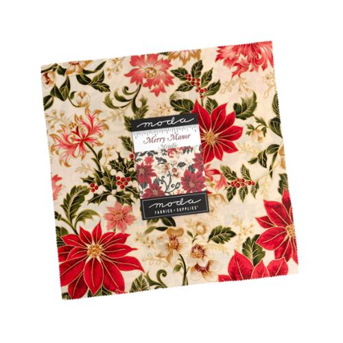 Layer Cake - Moda Merry Manor Metallic 42 pcs