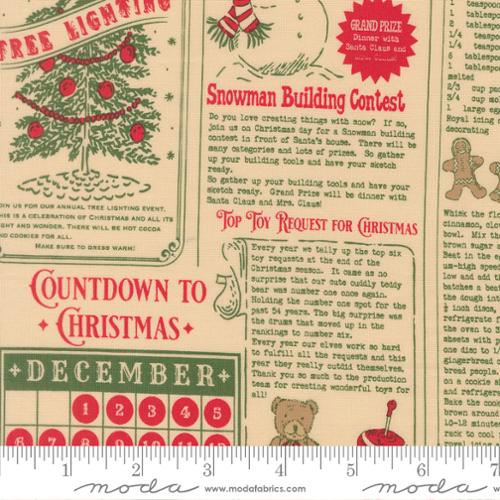 Moda Holiday Cheer North Pole News - Natural