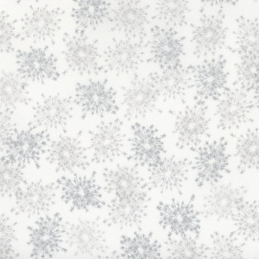 Stof - We Love Christmas - Silver Sparkler - White