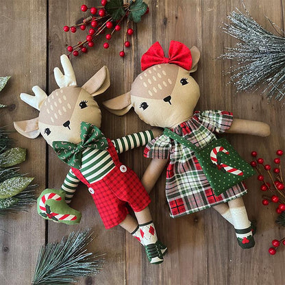 Moda Holiday Cheer Reindeer Stuffies Panel 36" x 45"