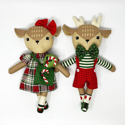 Moda Holiday Cheer Reindeer Stuffies Panel 36" x 45"