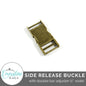 Emmaline Side Release Buckle: With Double Bar Adjuster - 1" (25 mm)