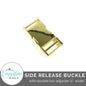 Emmaline Side Release Buckle: With Double Bar Adjuster - 1" (25 mm)