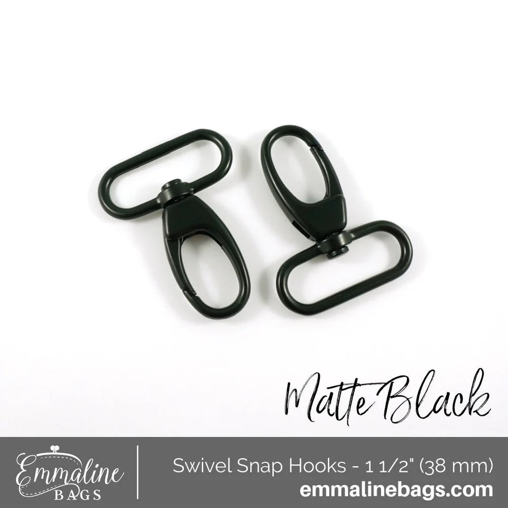 Emmaline Swivel Snap Hook: Designer Profile (2 Pack) - Black Rabbit Fabric Inc.