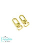 Emmaline Swivel Snap Hooks: 1/2" (12mm) Wristlet/Strap Hook (2 Pack)