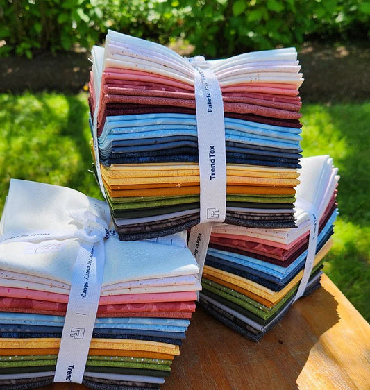 Fat Quarter Bundle: TrendTex Maple Fat Quarters Mixed Basic 20 pcs - Terracotta