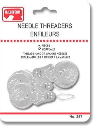 Tailorform Needle Threader 3ct - Black Rabbit Fabric Inc.