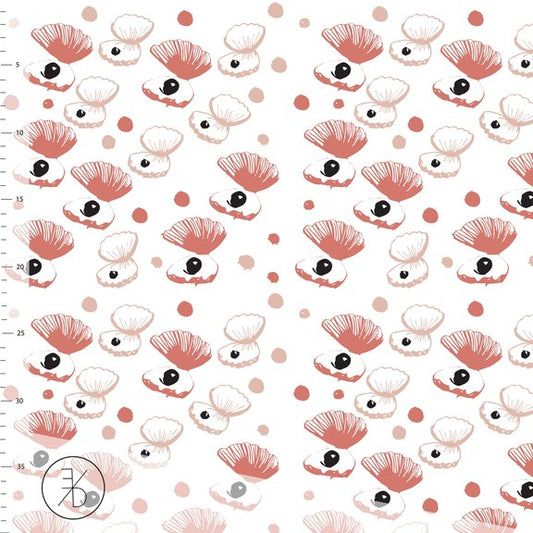 Shellie - Dusty Pink - Black Rabbit Fabric