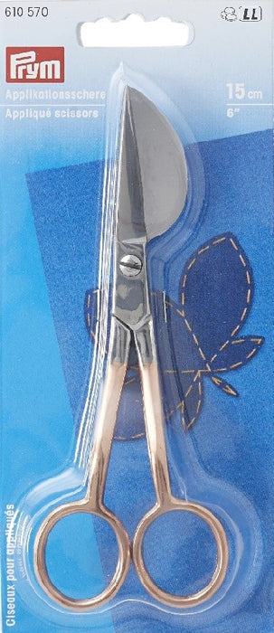 Prym 6" Duckbill Applique Scissors, Rose Gold