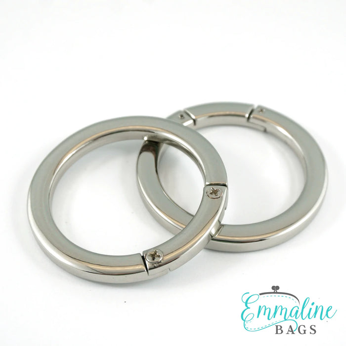 Gate Rings (Screw Together): 1 1/2" (38 mm) in Nickel Finish (2 Pack)