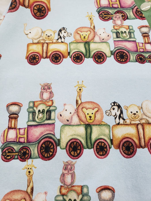 Animal Train Cotton French Terry