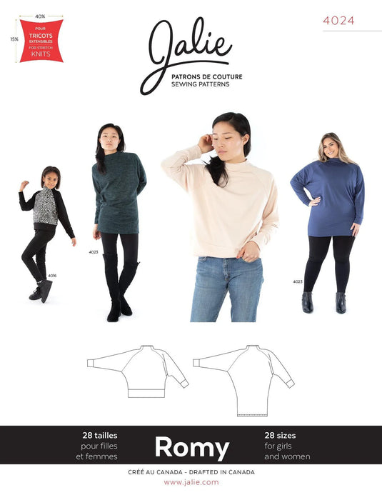 Jalie 4024 - ROMY Sweater and Tunic