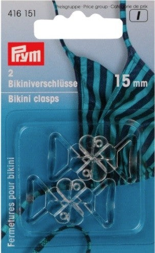 Bikini and Belt Clasps - Clover Leaf - Plastic - 15mm - 2 Pieces