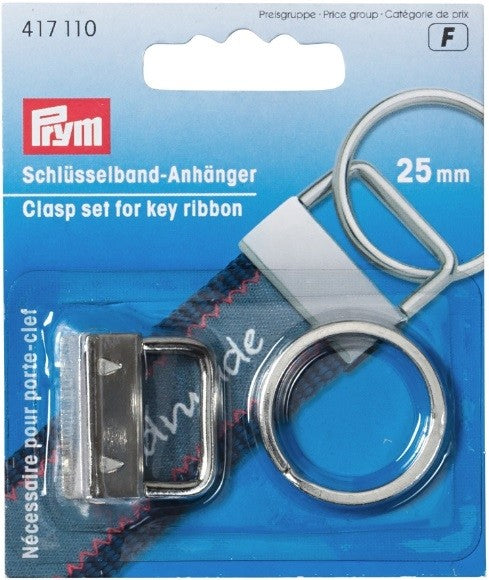 Prym Clasp Set For Key Ribbon , 25mm
