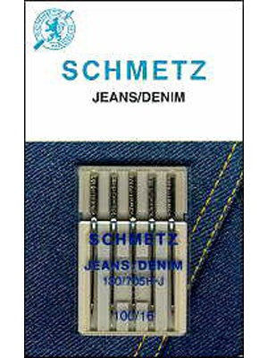 Schmetz Denim/Jeans needles, 5 count, size 100