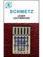 Schmetz Leather Needles, 5 count, assorted size 80, 90,100