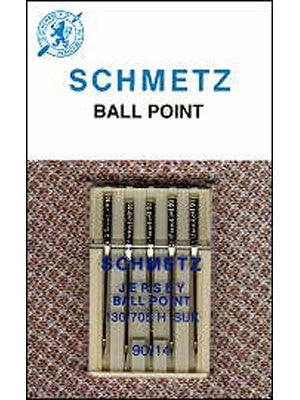 Schmetz Ball Point Needles, 5 count, size 100