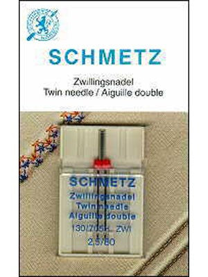 Schmetz Twin Needle, 1 count, size 2.5/80