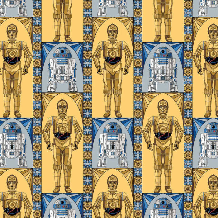 Star Wars Stained Glass - Droids - Multi