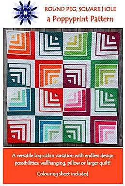 Round Peg, Square Hole Quilt Pattern by Krista Hennebury