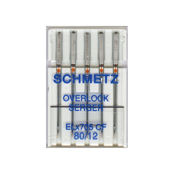 SCHMETZ Chrome Serger Needles Elx705 - 80/12 - 5 count