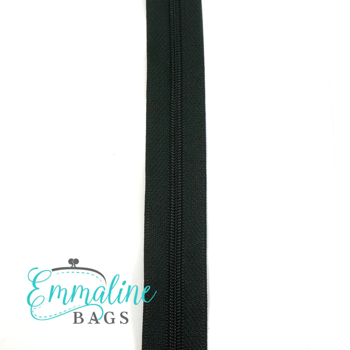 Emmaline Zippers-by-the-Yard - *SIZE#3* Black (DOES NOT INCLUDE SLIDERS/PULLS)