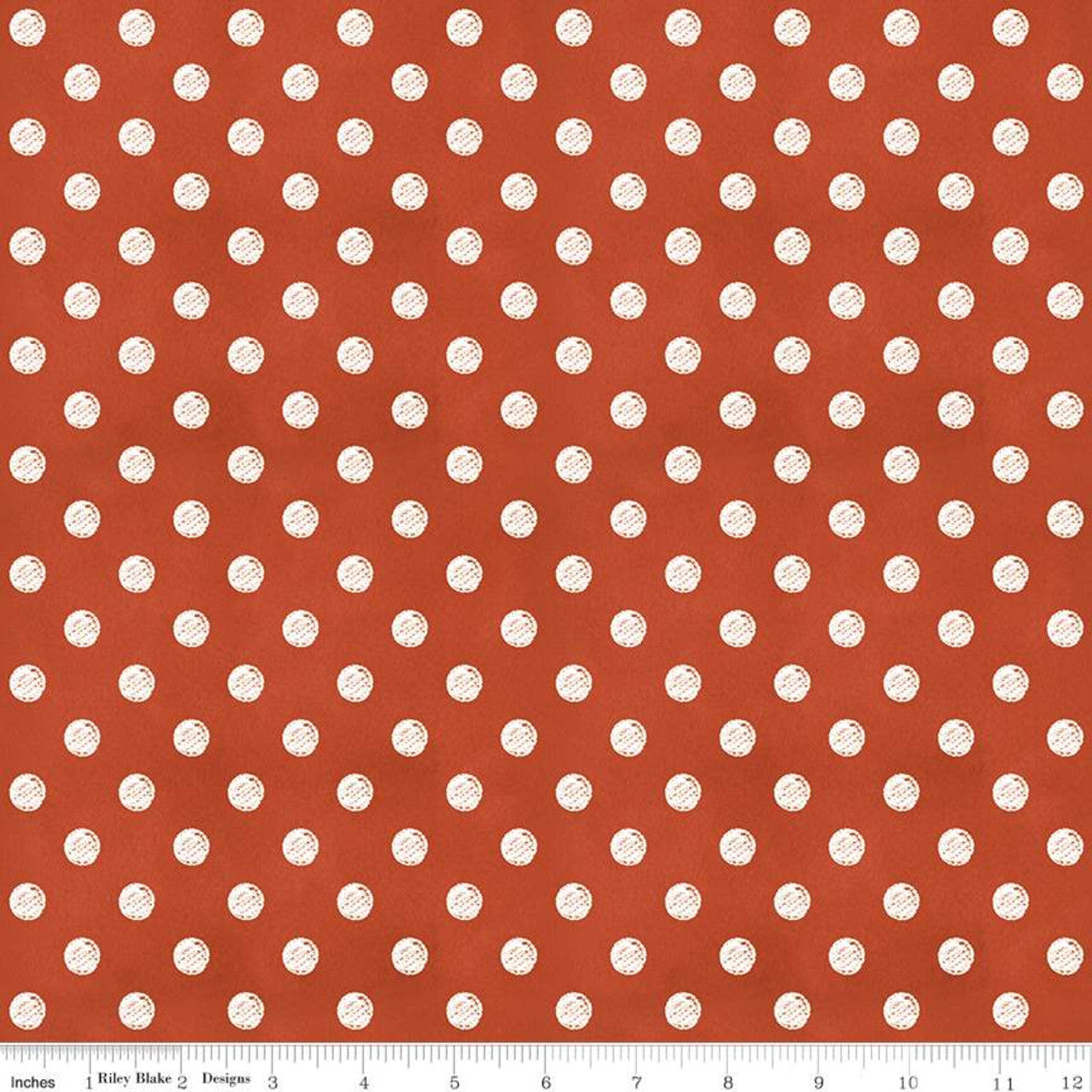 RB - Coffee Chalk Polka Dots Red