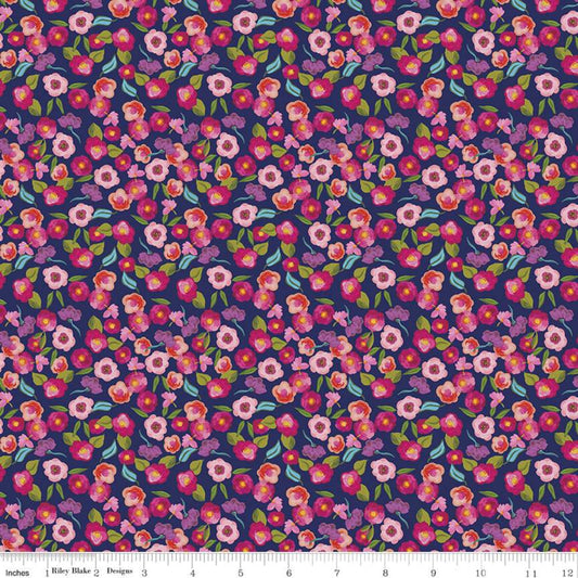 RB - Blissful Blooms Blossoms Navy