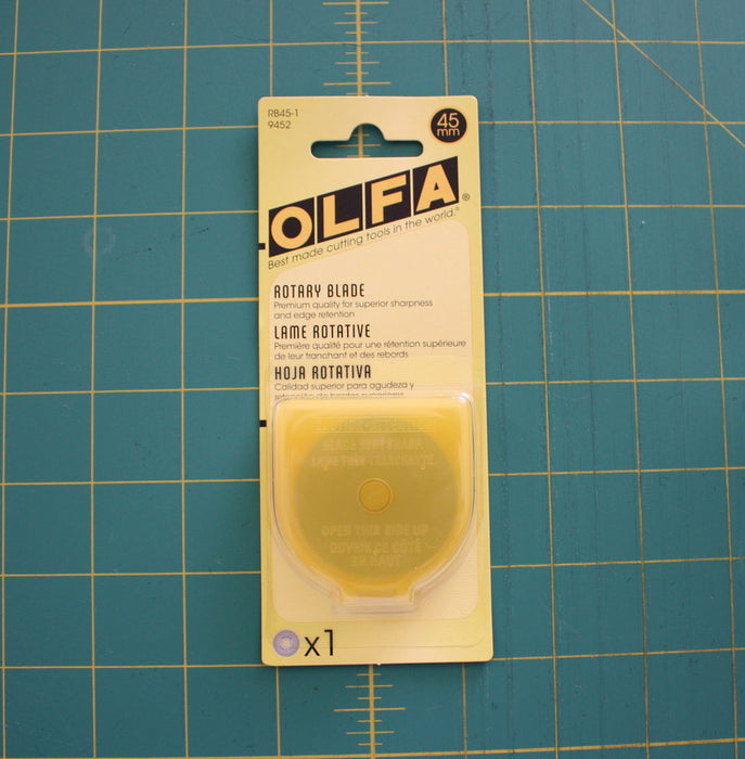 Olfa Replacement Blades For Rty2/G 45mm, 1 Count - Black Rabbit Fabric