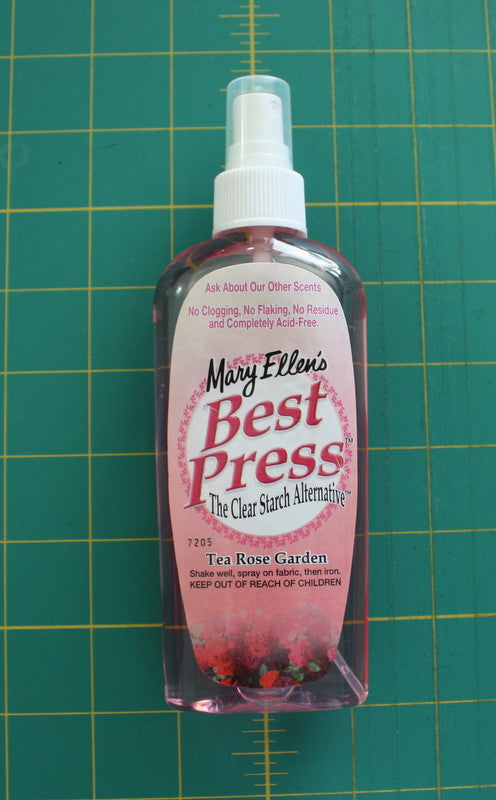 Best Press Spray Bottle - Tea Rose Garden Scent - Black Rabbit Fabric