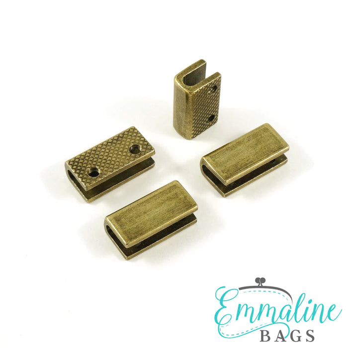 Rectangular Strap End Caps (3/4" wide) (4 Pack)