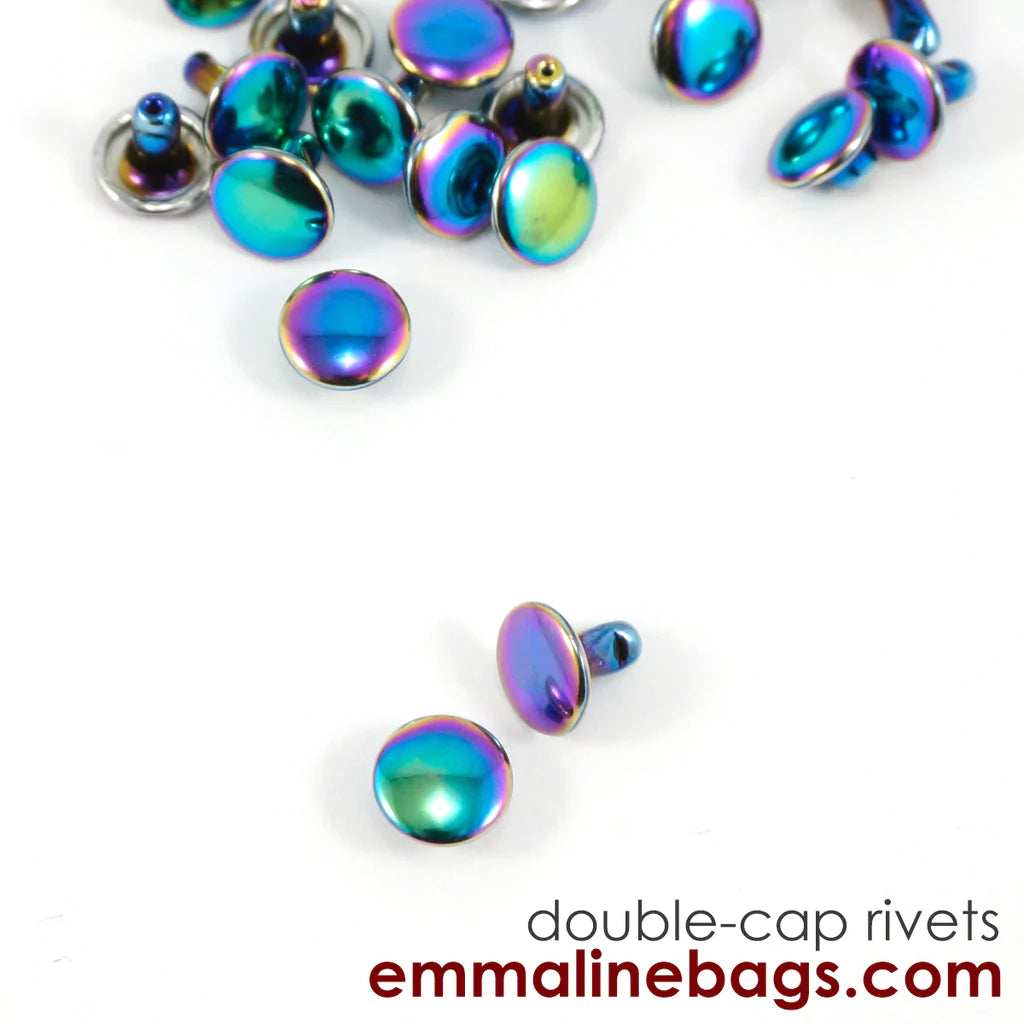 Double Cap RIVETS - Black Rabbit Fabric Inc.