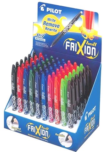 Pilot Frixion Ballpoint Erasable Gel Pens, 0.7mm