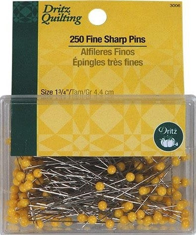 Dritz Fine Sharp Pins, 44mm, 250 count