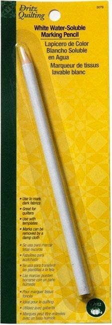 White Water-Soluble Marking Pencil