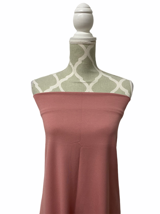 Bamboo Stretch French Terry - Ash Rose