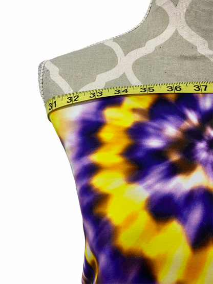 Purple & Yellow Tie-Dye Cotton Jersey