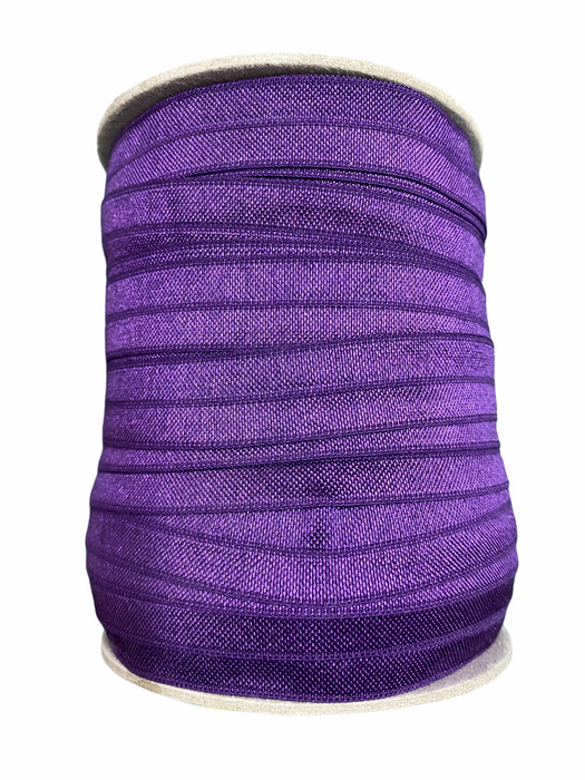Purple 5/8" Fold over elastic